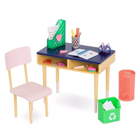 Our Generation Brilliant Bureau Home Desk Accessory Set For 18" Dolls - Picture 2 of 7